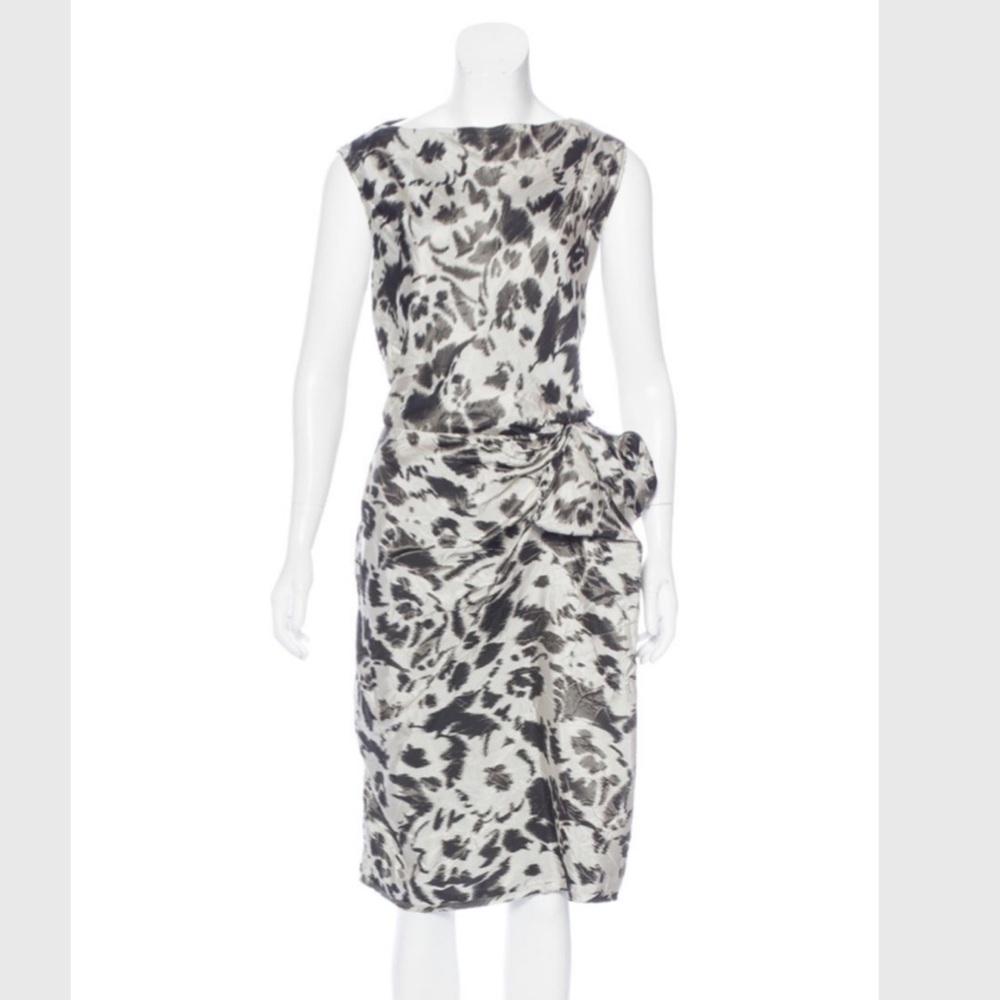 Lanvin silk dress with ruched waist